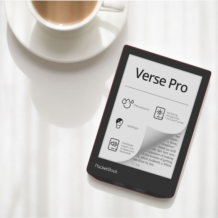Image du produit PocketBook Verse Pro (6", 16 Go, Noir, Rouge)