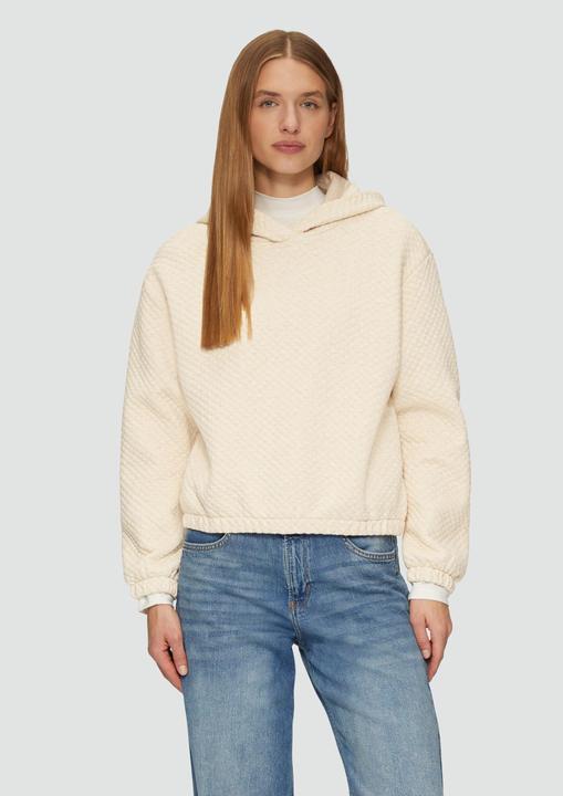 Produktbild S.Oliver Sweatshirt Relaxed-Fit-Hoodie mit Waffelstruktur (36)