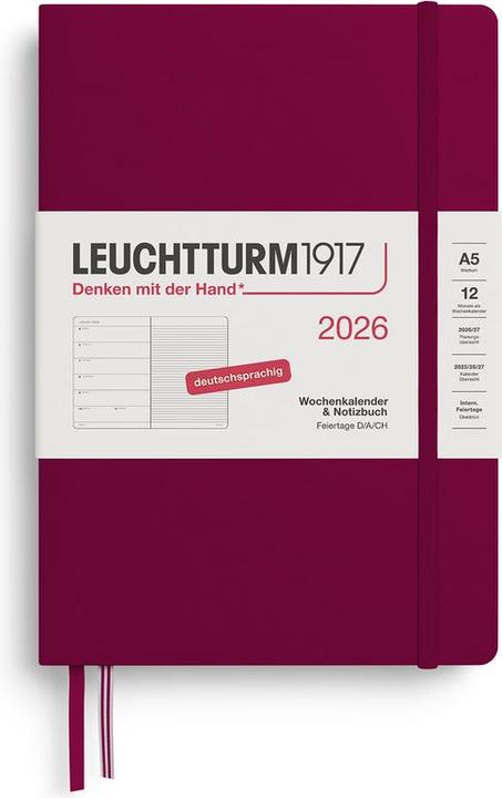 Produktbild Leuchtturm1917 Wochenkalender (A5, Deutsch)