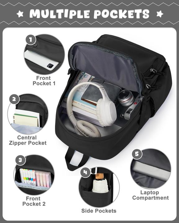 Produktbild Only-Bags.Store Leichter Schulrucksack Teenager, Rucksack Univcersity