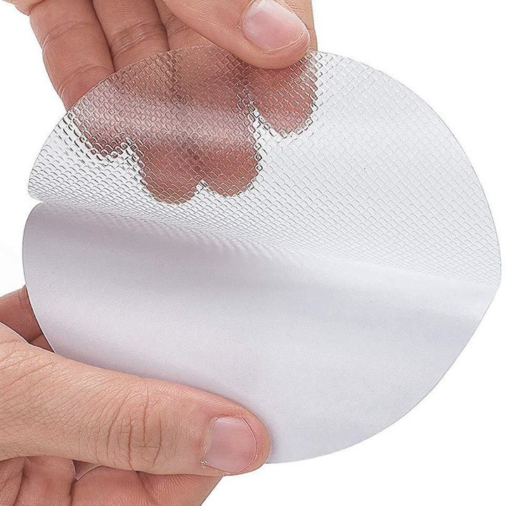Actual product image Werkstein Selbstklebendes Anti-Rutsch Pad Sticker für Dusche / Badewanne - Transparent 21-tlg. Set (100 mm)