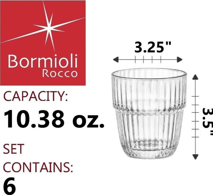 Immagine prodotto Bormioli Rocco Barshine (3.05 dl, 6x, Bicchiere da whisky)