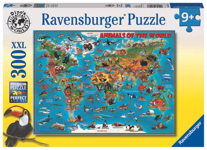 Produktbild Ravensburger Tiere über die Welt Puzzle (300 Teile)