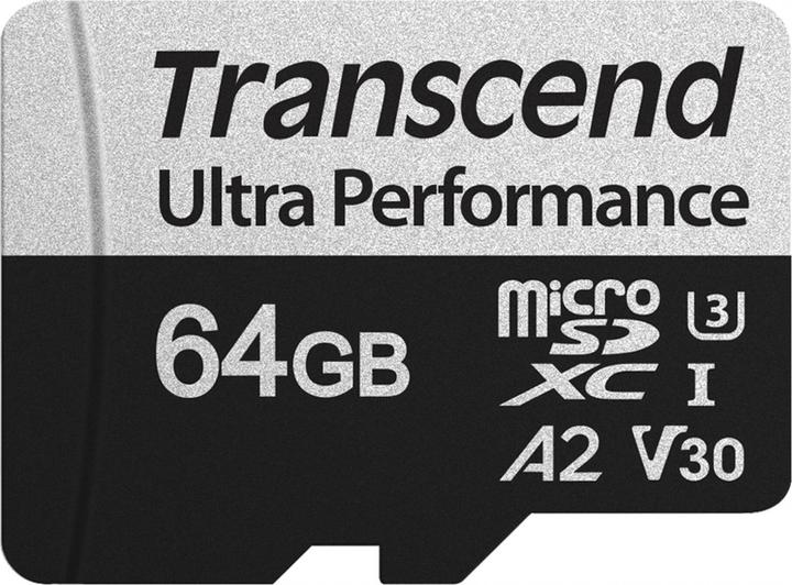 Produktbild Transcend SD microSD Card SDXC USD340S w/adapter (64 GB, microSDXC, U3, UHS-I)
