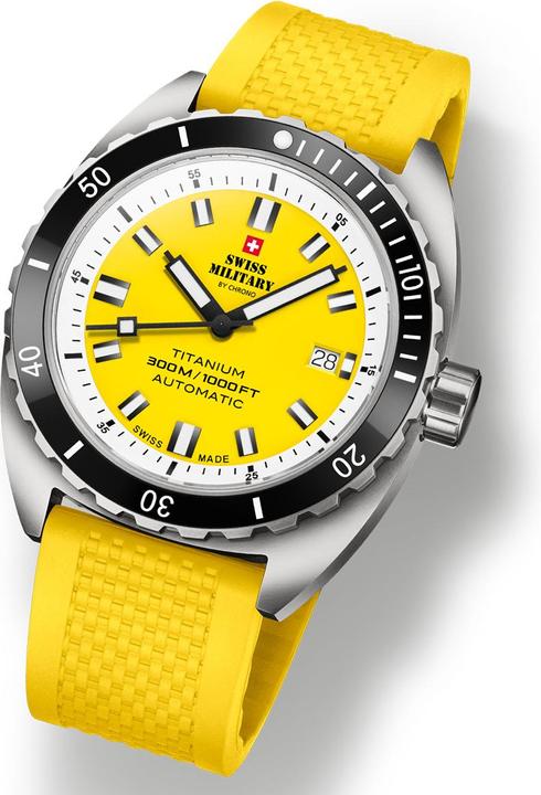 Produktbild Swiss Military SMA34100.11 Diver Titanium Automatik 42mm 30ATM (Taucheruhr, 42 mm)