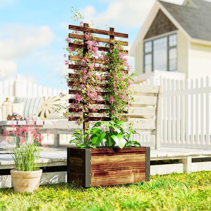 Produktbild Outsunny Hochbeet mit Rankhilfe
