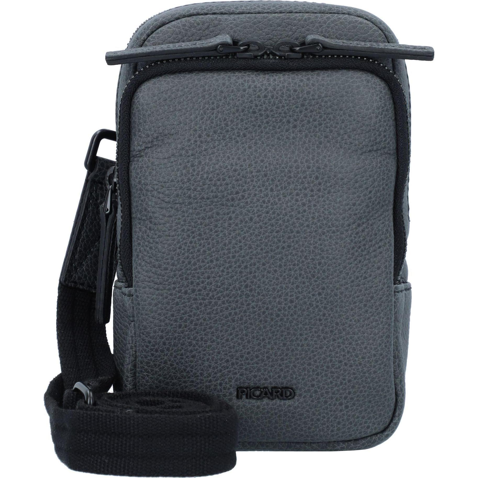 Picard, Handtasche, Casual Umhängetasche Leder 11 cm, Schwarz