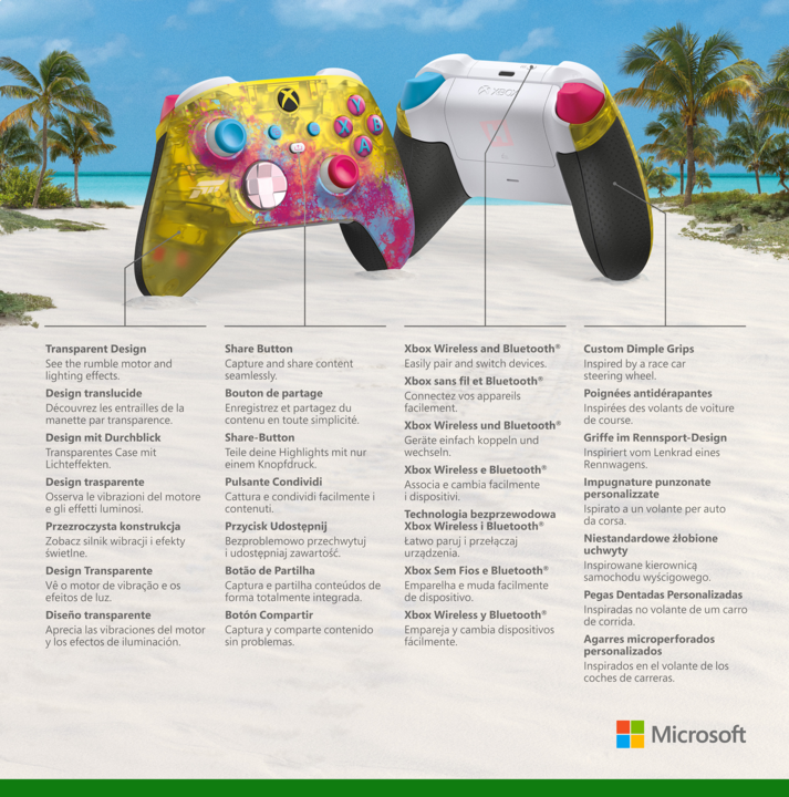 Produktbild Microsoft Xbox Wireless Controller - Forza Horizon 5 Limited Edition (Xbox Series X, Xbox One X, PC, Xbox One S, Xbox Series S)