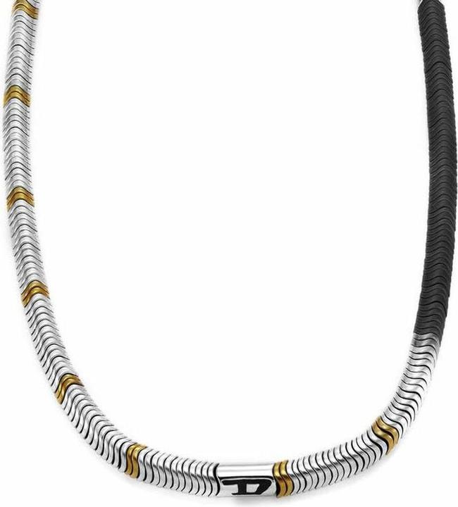 Image du produit Diesel Kette D LOGO (Acier inoxydable, Hématite, 50 cm)