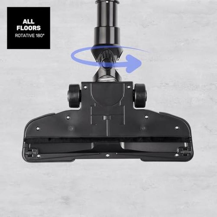 Actual product image Taurus Powerful 850W Cyclonic Vacuum with Dual Filtration, Removable Tank, and Auto Cord Reel