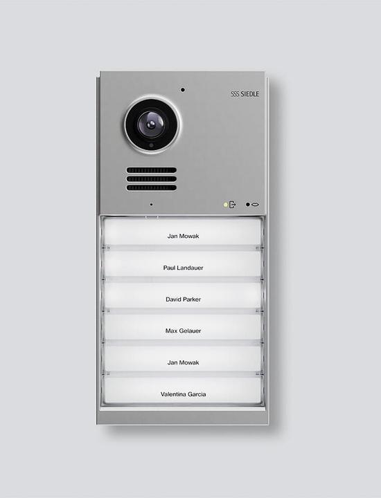 Productafbeelding Siedle Deurvideo deurstation IQDM-0 Mat chroom w.4/6 belknoppen Opbouwmontage (Bedraad, WiFi)