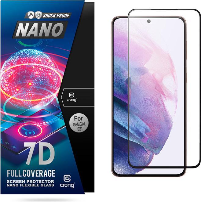 Produktbild Crong 7D Nano Flexible Glass Full Coverage Hybrid Screen Protector 9H Samsung Galaxy S21 (Samsung Galaxy S21)