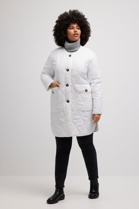 Actual product image Ulla Popken Synthetic Down Padded Lightweight Quilted Jacket (50, 52)