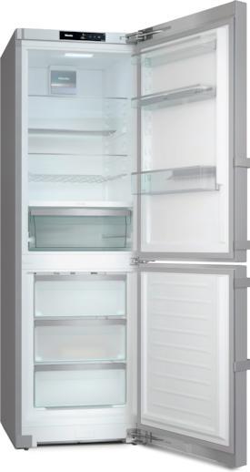 Actual product image Miele KFN4777 CD - Vrijstaande koel-diepvriescombinatie - Zilver (218 l)