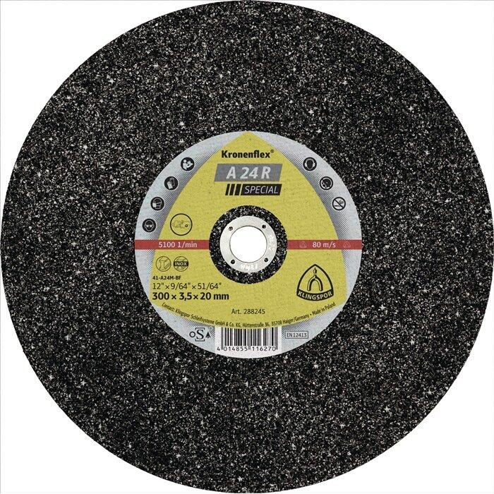 Klingspor, Schleifmittel, Trennscheibe A 24 R Special D356x4mm gerade Stahl Bohrung 20 mm