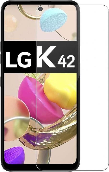 Actual product image Screenguard LG K42 bulletproof glass protective film Case Friendly Design (1 Piece, LG K42)