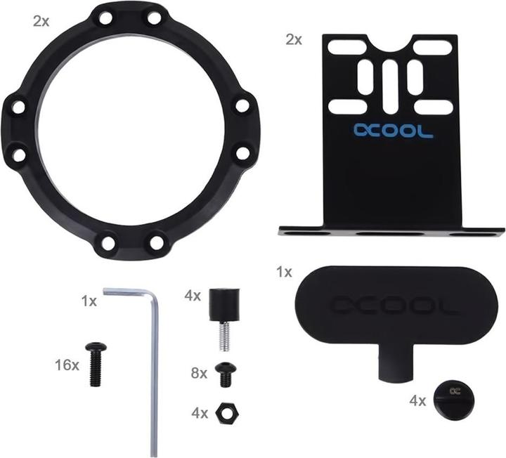 Actual product image Alphacool Ice Sheet D5 Dual Acrylic Attachment