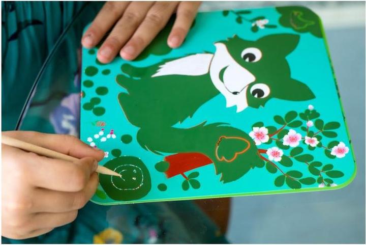 Actual product image Djeco Scratch pictures forest animals