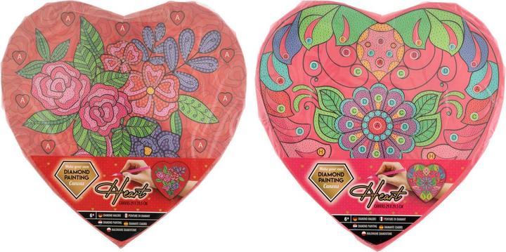 Produktbild Grafix Diamantmalerei-Herz-Leinwand