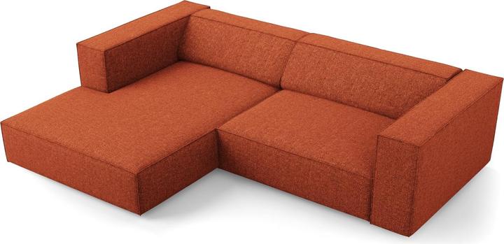 Actual product image Cosmopolitan Design Left Corner Sofa, "Arendal", 3 Seats, Terracotta, 224x166x70 Made in Europe (Corner sofa)