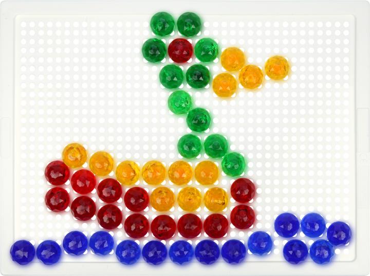 Immagine prodotto Magni 35622 - Set di giochi a incastro per mosaico, mosaico a incastro con 80 tasselli trasparenti