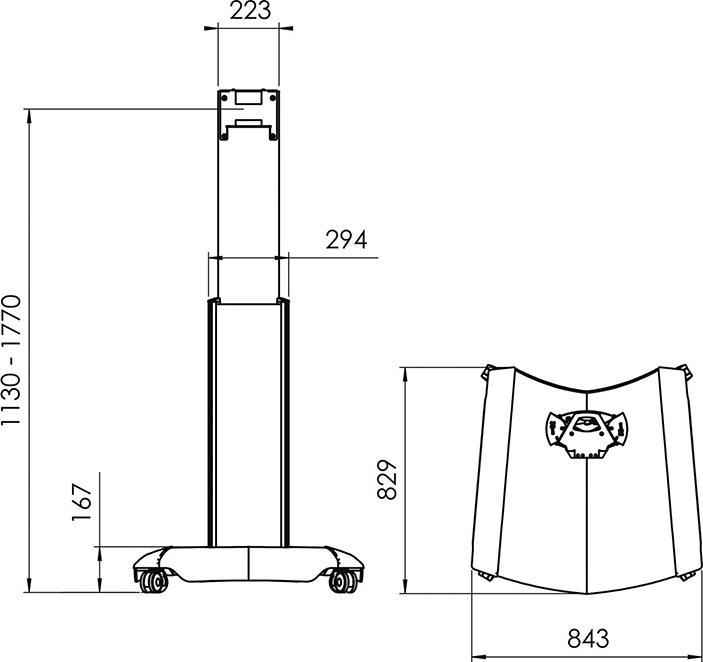 Produktbild Vogels PFT 2520 (55 kg, 32" - 65")