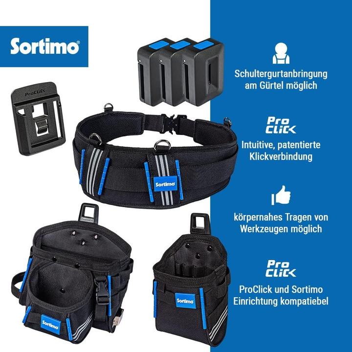 Actual product image Sortimo ProClick Tool Belt with Multiple Holders and Pouches