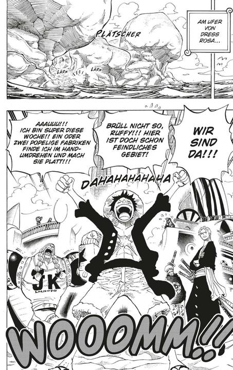 Actual product image One Piece Sammelschuber 8: Dressrosa (inklusive Band 71-80) (German, Eiichiro Oda, Antje Bockel, 2025)