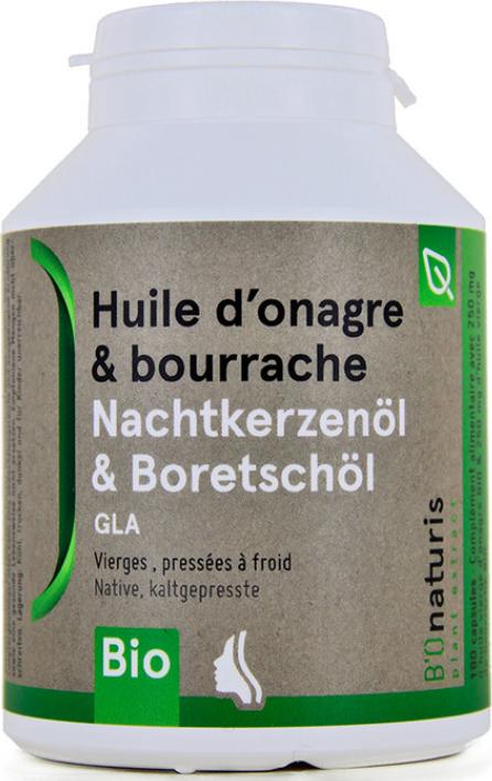 Produktbild B'Onaturis Nachtkerzen + Borretschöl 500 mg 180 Kapseln (180 Stück, Kapseln, 137 g)