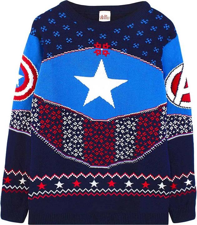 Produktbild Captain America Sweatshirt weihnachtliches Design (XL)