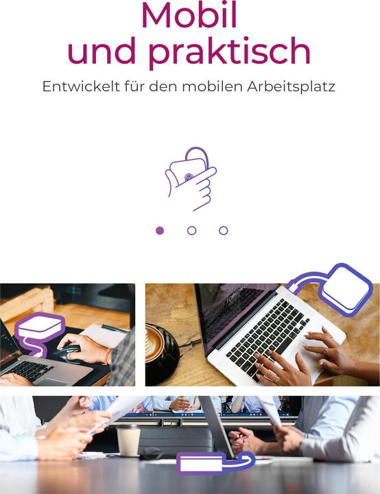 Produktbild Icy Box IB-DK408-C41 (USB-C, 7 Ports)