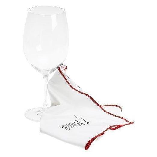 Riedel Glazen Handdoek Micro Wit Met Rode Rand 620284WR 50x64cm 0010/07, Schoonmaakgerei, Veelkleurig