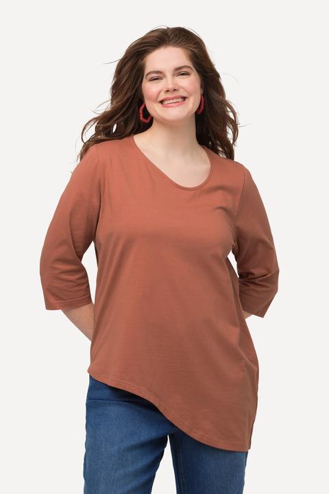 Actual product image Ulla Popken Eco Cotton Asymmetric Wave Tee (46, 48)