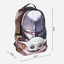 Actual product image The Mandalorian backpack casual travel, brown