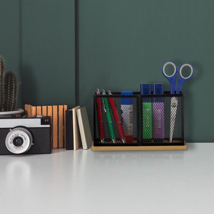 Actual product image Relaxdays pen holder