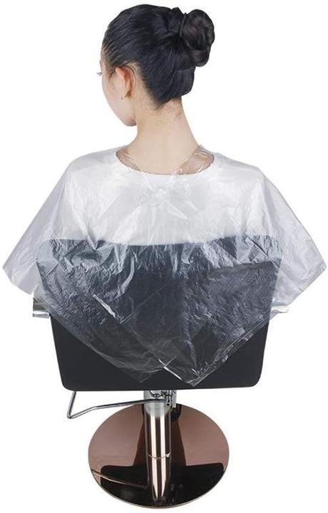Immagine prodotto Hermex 100 pezzi di mantellina da taglio monouso per parrucchieri coiffeur