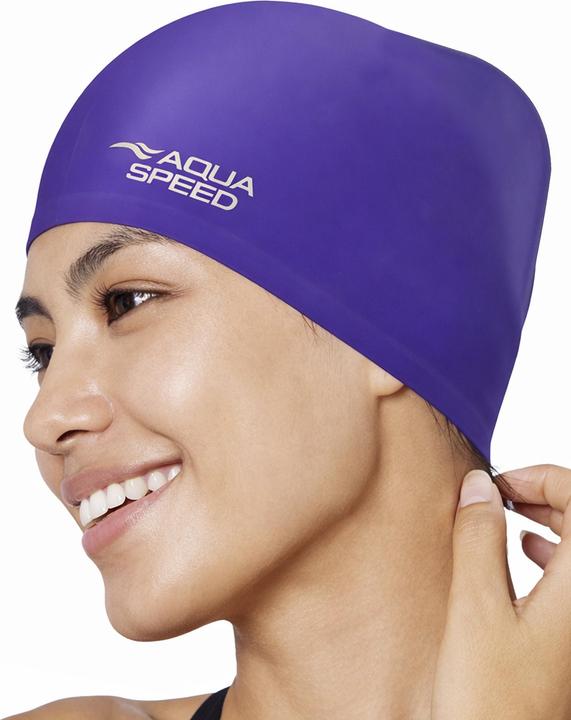 Produktbild Aqua Speed Badekappe lange Haare Silikon weich extra Platz