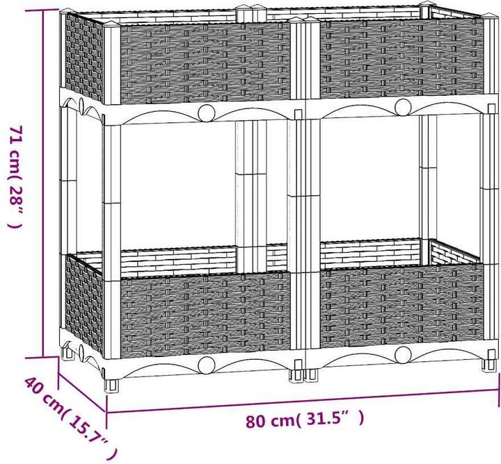 Produktbild vidaXL Hochbeet