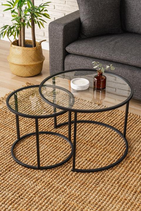 Image du produit Homitis Belarus Triple Coffee Table Set (60 x 60 x 43 cm)