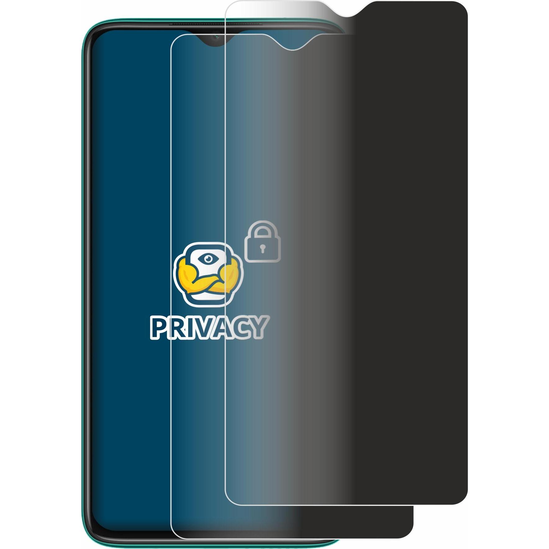 Thumbnail - BROTECT Sichtschutzfolie Anti-Spy Privacy Folie Blaulicht-Schutz (2 Stück, Xiaomi Redmi Note 8 2021), Smartphone Schutzf...