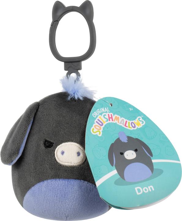 Actual product image Squishmallows - 9 cm - Clip On - Don Donkey