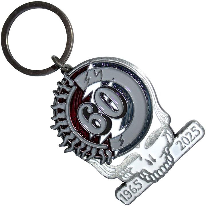 Actual product image Grateful Dead Skull 60th Anniversary Keyring