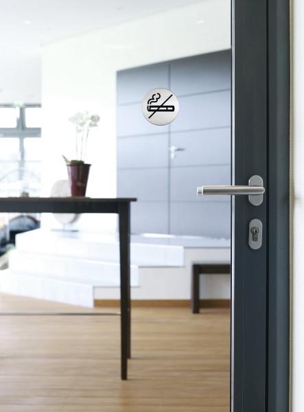 Produktbild Durable Picto "No Smoking" Rund Edelstahl