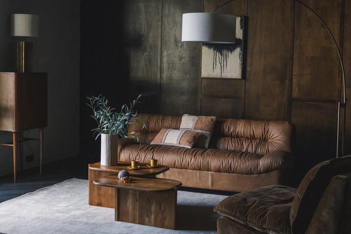Produktbild Dutchbone Sofa Douglas Wax Leather Cognac
