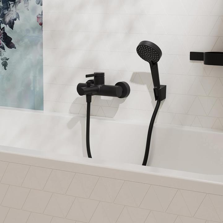 Actual product image hansgrohe Two-Function Deck Mounted Bath Mixer Tap with 17.5 cm Spout