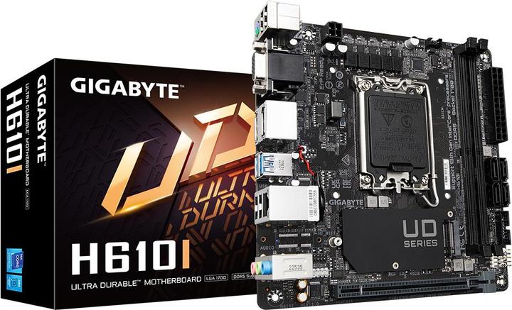 Gigabyte MB GBT Intel 1700 H610I (LGA 1700, Intel H610 Uitdrukkelijk, Mini-ITX)