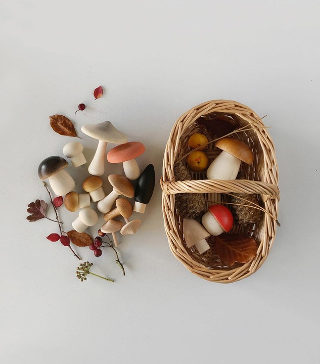 Produktbild Moon Picnic Holzpilze 15-er Set im Korb