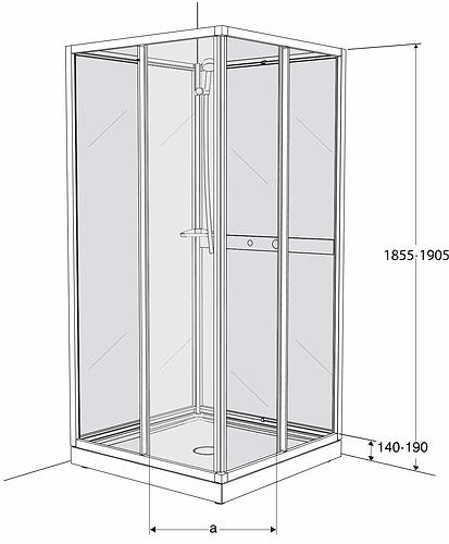 Immagine prodotto Geberit Ifö Next NKH-L 88 VS 80 x 80 - overdel
