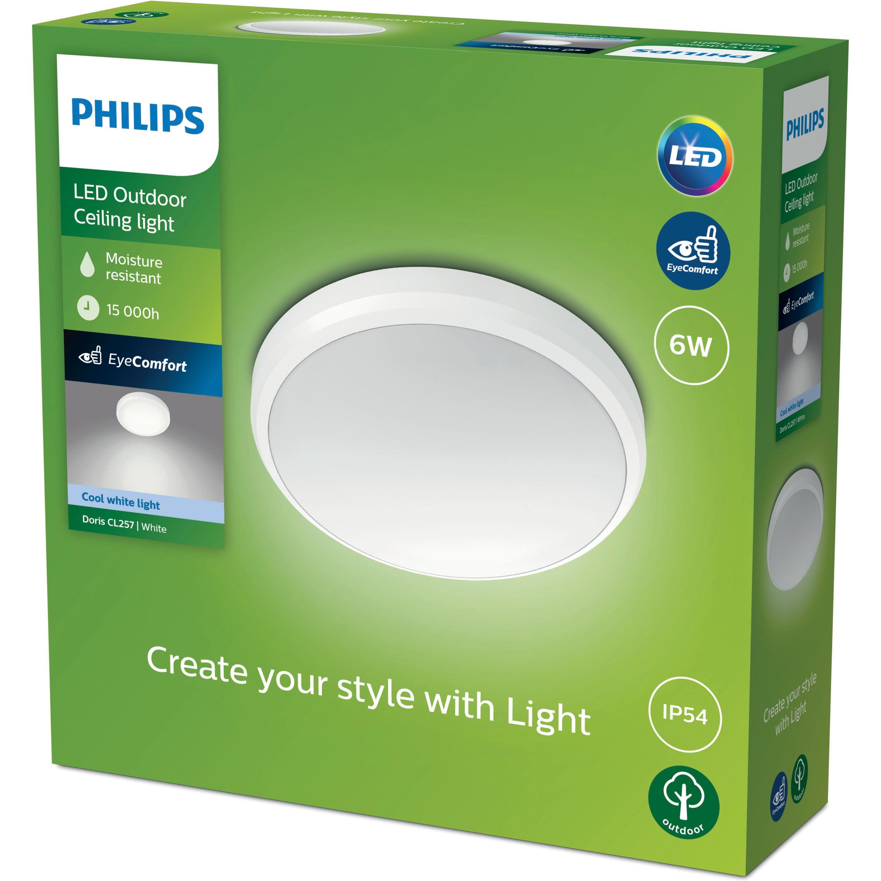 Thumbnail - Philips, Wandleuchte + Deckenleuchte, Doris (640 lm)