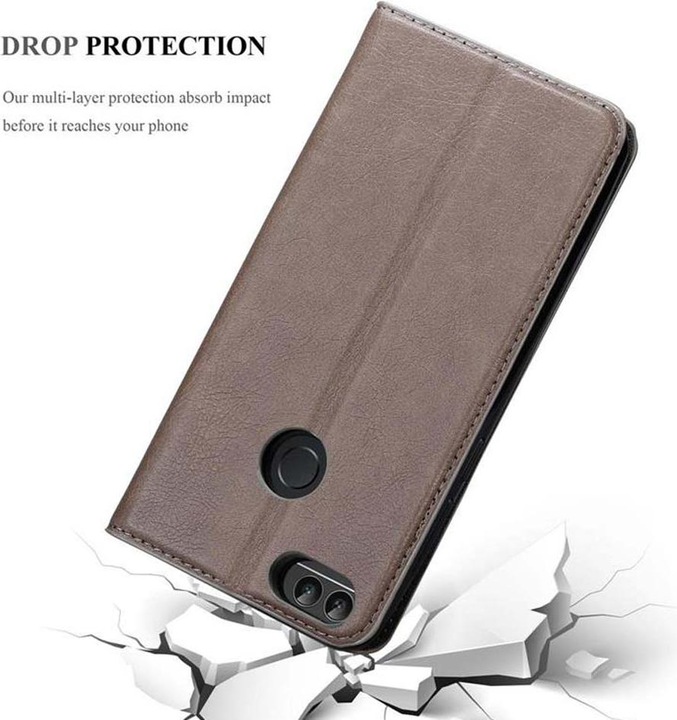 Actual product image Cadorabo Book Invisible Magnet Cover (Huawei Enjoy 7S, Huawei P Smart (2018))